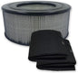 PUREBURG 21500 Replacement Filter Compatible with Honeywell 50150 51500 61500 11500(EV-15) 18150 11520 17200 Series Air Purifiers, H13 HEPA Cabon Pre-Filter Air Clean Dust VOCs Odor