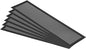 PATIKIL 4"x14" Magnetic Vent Cover, 6 Pack Floor Wall Air Registers Cover Strong Magnet Vent Screen Mesh for Blocking Hair Dust Debris, Black