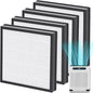 HAP605/HAP607 Replacement Filters for FreAire HAP605 HAP607 and for XenonLab HAP605 HAP607 Air Purifier, 3-in-1 Efficient Air Filter with Activated Carbon for Home, 4-Pack
