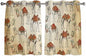 2 Panel Kitchen Cafe Curtains, Desert Sand Camel Sunlight Filtering Nature Air Through, Home Decor Window Covering Tier Curtains for Bedroom Living Room Summer Tropical Animals Vintage Beige