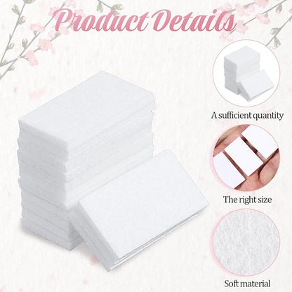 50 Pack Unscented Aroma Pads, 1.7x0.91" White Aroma Oil Refill Pads Aromatherapy Perfume Diffusers Humidifier Refill Pad Replacement for Home Electronic Equipment Locket Scent Ball Plug-in Diffuser
