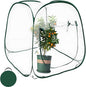 Plant Mini Greenhouse Pop Up Greenhouse Covers, Transparent Freeze Protection PVC Tent with Roll-up Zipper Entry Doors for Indoor and Outdoor Gardens Protecting Plant from Cold Frost (PVC, 39x39x39in)