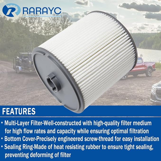 Upgrade 6.7L Cummins Fuel Filter Water Separator set for 2019-2024 Ram Turbo Diesel Engines 68436631AA Oil Filter 5083285AA and 68157291AA