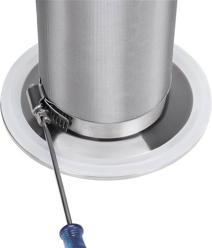 DERNORD 2 Inch Tri-Clamp Filter - SS304 Sanitary Fittings Inline Straight Strainer with 200 Mesh Stainless Screen