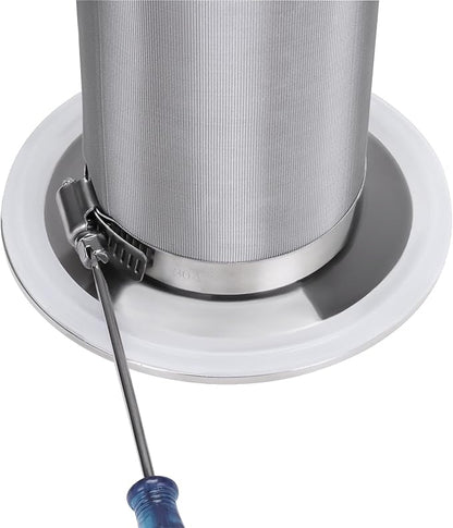 DERNORD 2 Inch Tri-Clamp Filter - SS304 Sanitary Fittings Inline Straight Strainer with 200 Mesh Stainless Screen
