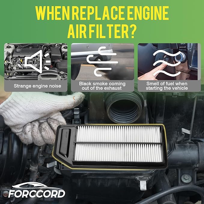 2-PACK Engine Air Filter Fits for Acura TSX 2004-2008 2.4L, Honda Accord 2003-2007 2.4L Air Filter Replacement CA9564 Car Accessories