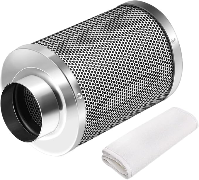 Air Carbon Filter Odor Control, Reversible Flange, Pre-Filter Included, Smelliness Scrubber