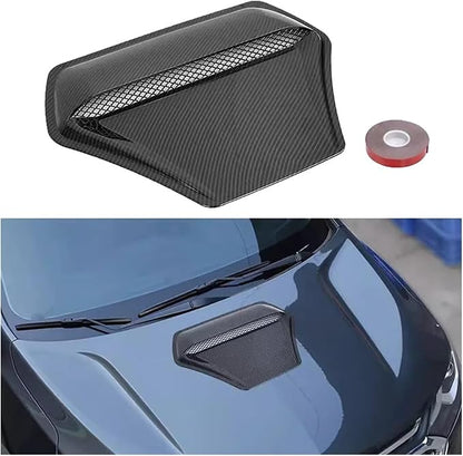 Compatible With BMW E60 E36 F10 F30 Compatible With Golf 5 6 7 Mk7 Compatible With Fiat 500 Universal Car Front Hood Air Flow Ve(Black)