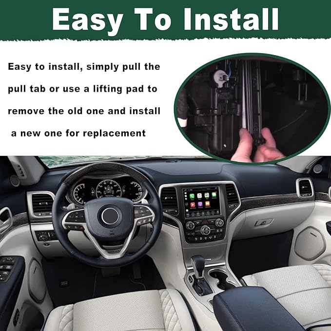 68223045AB Cabin Air Filter Cover Compatible with Jeep Cherokee 2.0L 2.4L 3.2L 2014 2015 2016 2017 2018 2019 Replace 68223045AA