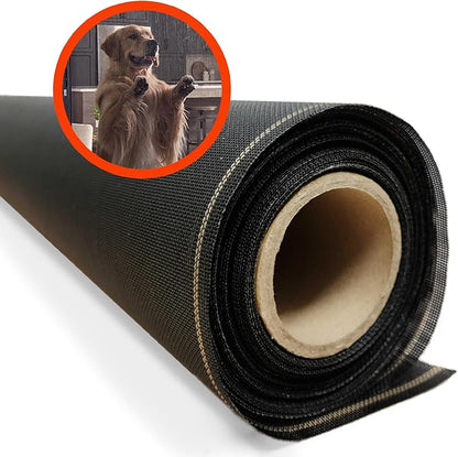 Pet & Weather Resistant Insect Screen - 17/14 Super Screen (48 in x 100 ft) - Mesh Screen for Patio Porch Pool Cage & Lanai - Replacement Screen Roll, Black - Dog & Cat Proof Screens for Windows