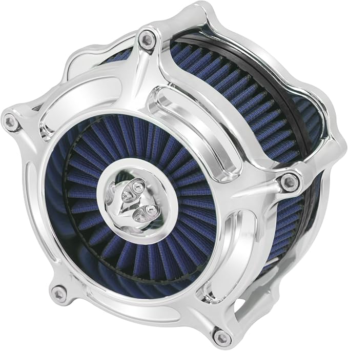 HDBUBALUS Motorcycle Air Filter Air Cleaner Intake System Cleaner Fit For Harley Sportster XL 2004-Up Blue