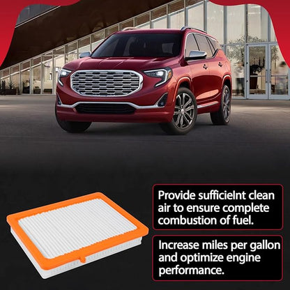 Engine Air Filter Fit for 2018-2025 Chevy Equinox/ 2018-2024 GMC Terrain CA12260 A3226C A3240C 23279657