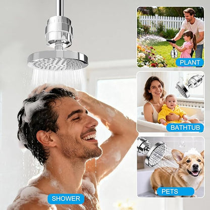 20 Stage Shower Filter, Powerful Shower Head Water Filter for Hard Water, Showerhead Filters to Remove Chlorine Toxic Chemicals & Improve Water Efficiently, Good for Health, Easy to Install