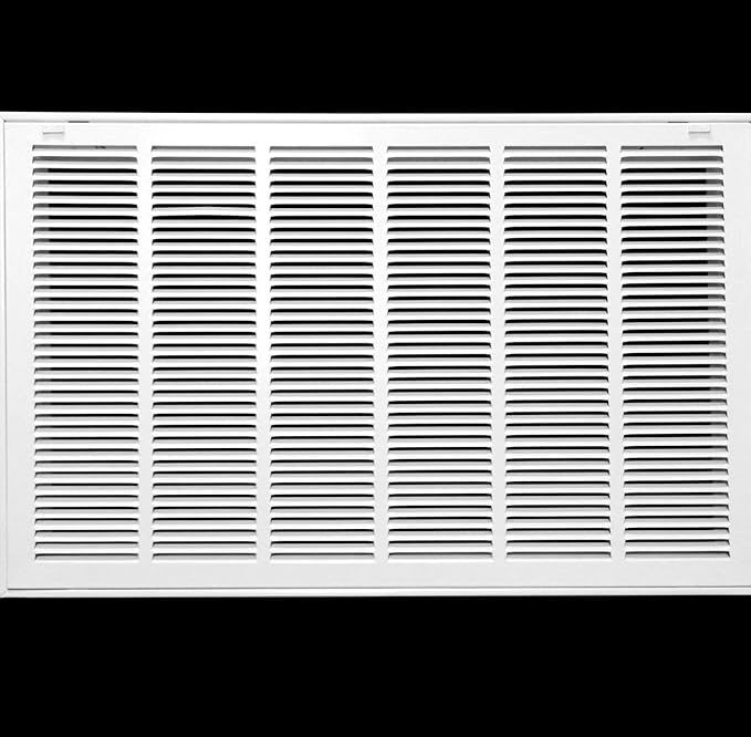 HVAC Premium 34 x 20 Duct Opening Steel Return Air Filter Grille, for 1-inch Filter, Removable Door, Flat Stamped HVAC Vent Cover Grille, Outer Dimensions 36.5 x 22.5