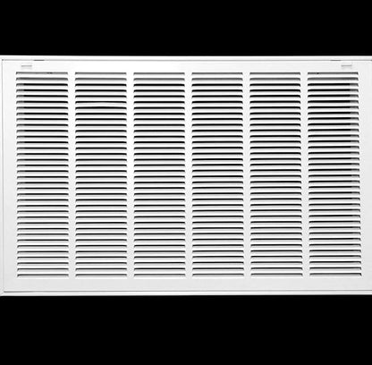 HVAC Premium 34 x 20 Duct Opening Steel Return Air Filter Grille, for 1-inch Filter, Removable Door, Flat Stamped HVAC Vent Cover Grille, Outer Dimensions 36.5 x 22.5