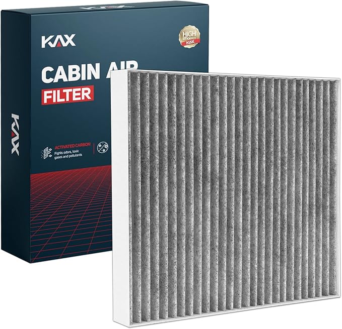KAX Cabin Air Filter with Activated Carbon, CF10729 Replacement for Ram 1500/2500/3500, Dodge Journey, Avenger, Caliber, Jeep Patriot, Compass, Chrysler 200, Sebring, Passenger Compartment Air Filter