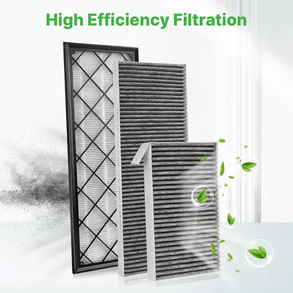 6 PCS Cabin Air Filters for 2020-2025 2026 Tesla Model Y, 2025-2026 Model Y Refresh (Juniper) Launch Internal and External Air Intake Filter AC Filter Replace 165837500A 165837600A Accessories
