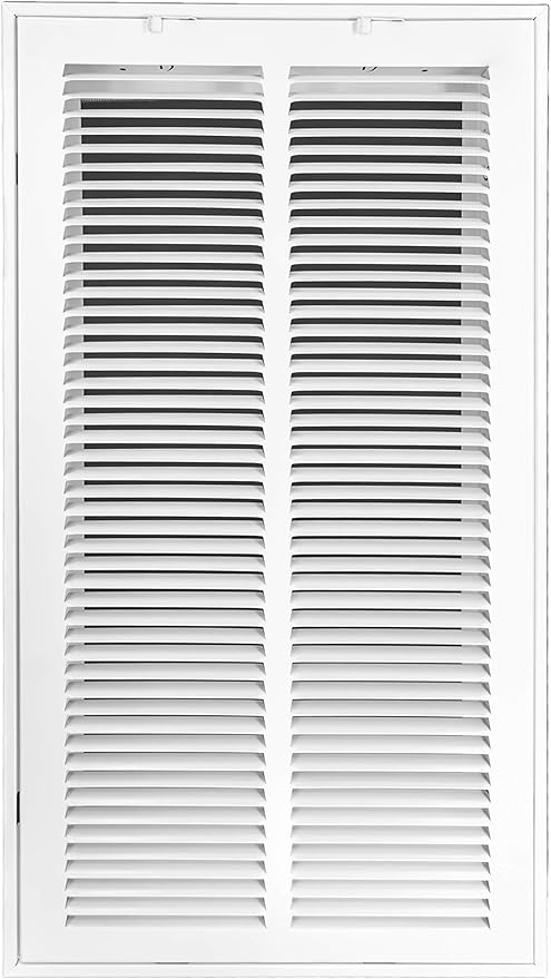 Venti Air 12" X 24" Steel Return Air Filter Grille - Removable Face/Door for 1 inch Filters - HVAC Duct Cover Grill (2-3 Business Day Delivery) [Outer Dimension: 14.5"W X 26.5" H]