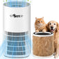 Ownpets Pet Air Purifier for Large Room up to 2620 ft², 5-in-1 Washable Filter, H13 HEPA High Deodorization Carbon Filter for Pet Odor Hair Dander Pollen, Quiet Air Cleaner with Air Quality Monitor