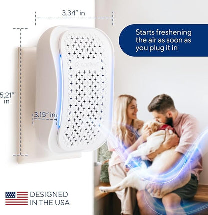 Clarifion - DSTx Portable Air Purifier - Plug In Air Ionizer HEPA Filter, Mini Personal Air Purifiers For, Bedroom and Pets Helps With Smoke, Airborne Dust and Odors