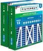 Filterbuy 20x23x5 Air Filter MERV 13 Optimal Smoke & Allergy Defense (2-Pack), Pleated HVAC AC Furnace Filters for Bryant, Carrier, BDP, Day & Night, and Payne (Actual Size: 19.81 x 22.56 x 4.25)
