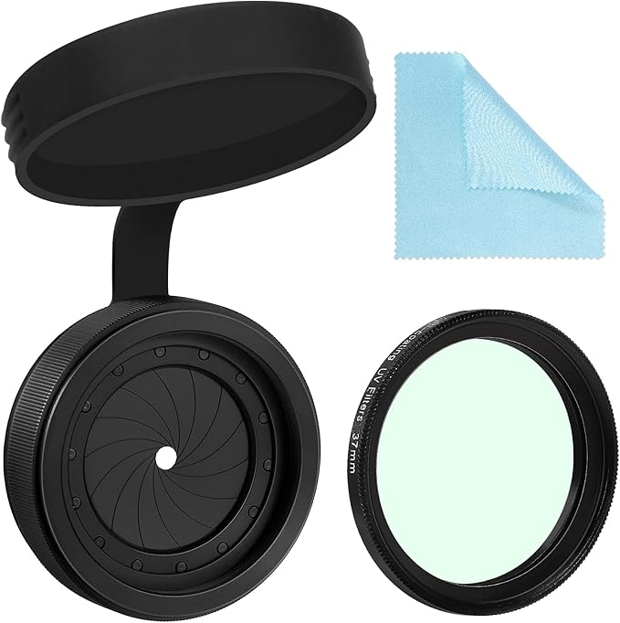 Adjustable Iris Aperture Diaphragm Filter Pack M30 to M37 Iris Aperture Diaphragm Adapter Optical Diaphragm 1.5-26mm Lens Module Adapter Ring PVS-14 PVS 14