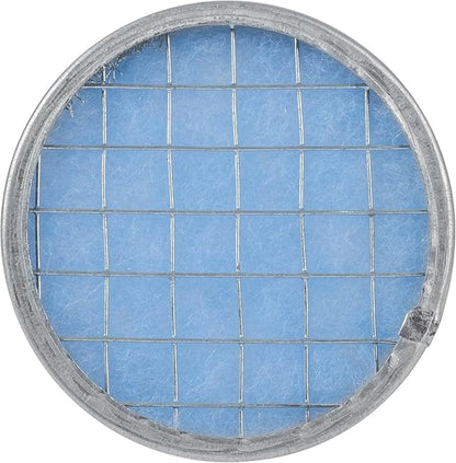 Vent Systems 4" Filter Replacement - Duct Filter - G4 Class Filtration Purifier System with Steel Mesh Screen - Air Vent Filters for Dust Collection/Air Purification - Rigid/Flexible Vent Hose