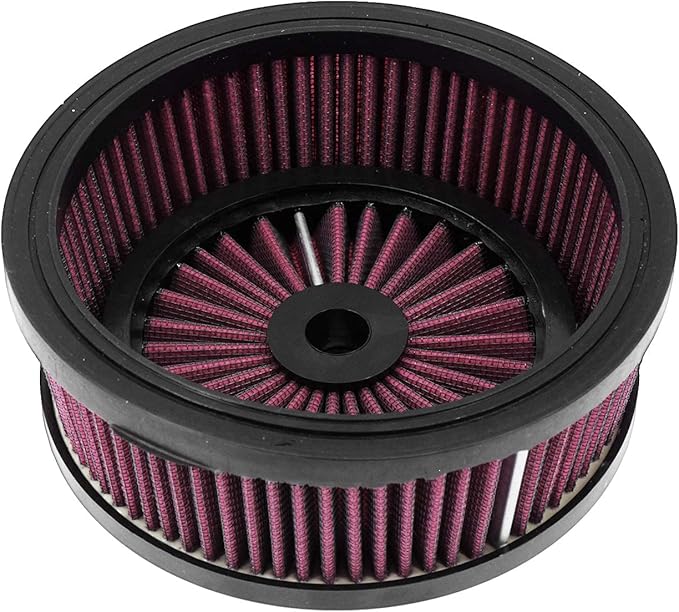 Motorcycle Air Filter Cleaner Inner Element For Harley Sportster XL 1991-2017 Dyna Softail Fat Boy Touring,Red