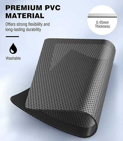MoKo 140 x 140mm PC Case Magnetic Dust Mesh Filter, 0.5mm PVC Mesh Hole Computer Cooler Fan, Magnetic Frame Dustproof Cover Grill for Computer PC Case - 4PCS