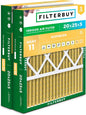 Filterbuy 20x25x5 Air Filter MERV 11 Superior Pet & Allergy Defense (2-Pack), Pleated HVAC AC Furnace Filters for Honeywell FC100A1037, Lennox X6673, and More (Actual Size: 19.88 x 24.75 x 4.38)