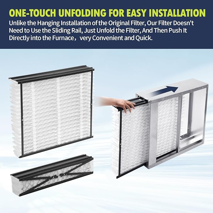 IYOUYA 2 Pack 313 Replacement Filter Compatible with AprilAire Whole House Air Purifier Model:1310, 2310, 3310, 4300, Competitive Models using 4898 Upgrade Kit, 20 x 20 x 4 MERV 13 Air Filter