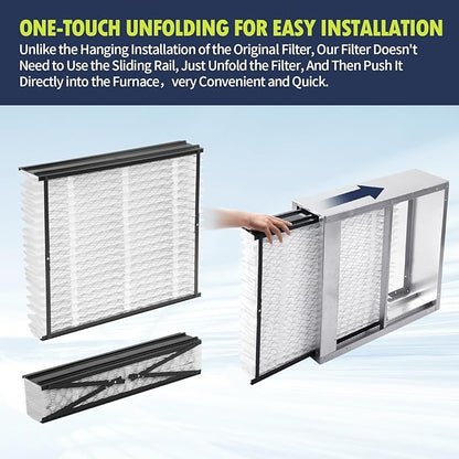 IYOUYA 2 Pack 313 Replacement Filter Compatible with AprilAire Whole House Air Purifier Model:1310, 2310, 3310, 4300, Competitive Models using 4898 Upgrade Kit, 20 x 20 x 4 MERV 13 Air Filter