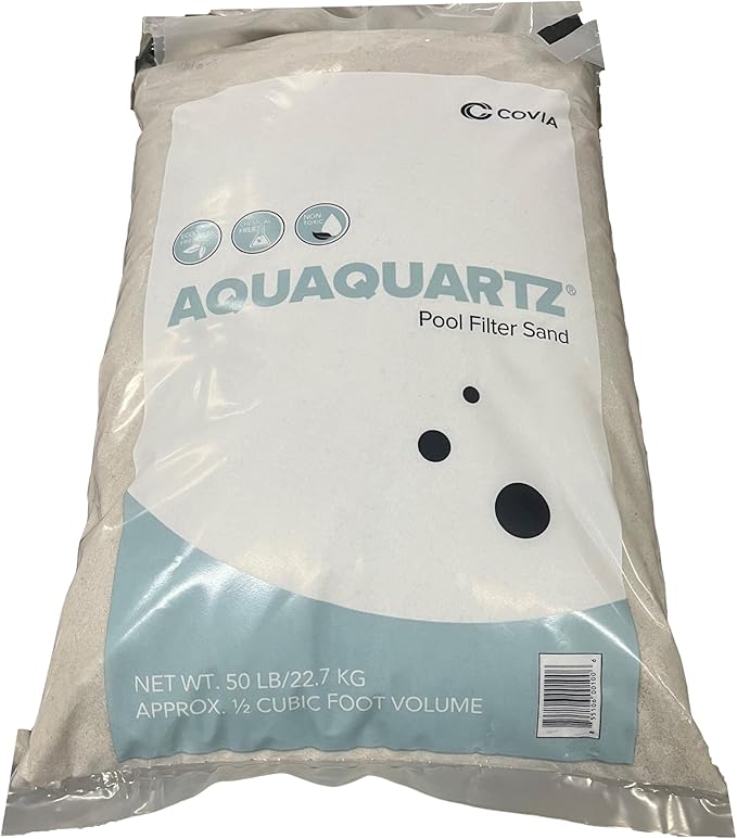 FairmountSantrol AquaQuartz-50 Pool Filter 20-Grade Silica Sand 50 Pounds, White