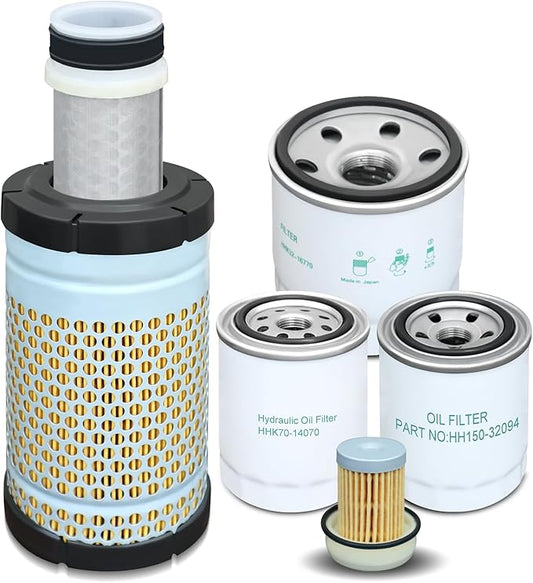 77700-05389 Maintenance Filter Kit Fit for Kubota RTV-X1140 RTV-X1100C RTV-X1120D Utility Vehicle,Replacement number HH150-32094 6A320-59930 HHK70-14070 HHK32-16770 1G319-11210