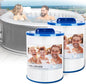 2 Pack SPA Filter Cartridge 6CH-502 Compatible with Artesian Spas 50, 06-0006-12, 06-0005-12, Filbur FC-0311, Pleatco PAS50SV-F2M, Certified with NSF50 for Material Safety, Hot Tub Filters