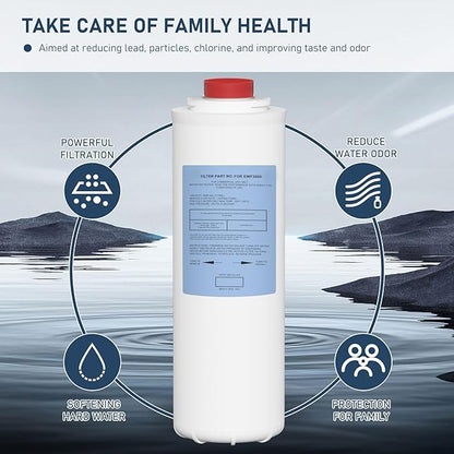 51300C Water Replacement Filter Compatible with Elkay 51300C EWF3000, and Ezh20 Bottle Filling Station, 3000 Gallon Water Filter Replacement for ERF750, 51299C, 55898C (No Chip) 4 Pack