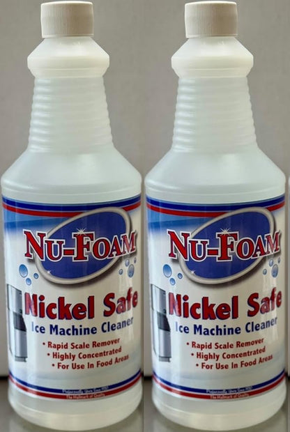 Nu-Foam Ice Machine Cleaner and Descaler, 32 fl oz, Nickel Safe, Compatible with All Major Brands (32 oz (Pack of 2))