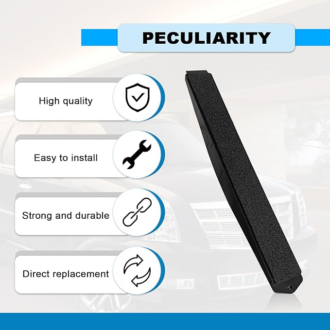 22759208 259-100 Cabin Air Filter Cover Plate, Compatible with 2007-2013 Cadillac Escalade EXT ESV, GMC Yukon XL 2500 Sierra 1500, Chevy Avalanche Suburban Silverado 1500