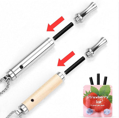 ASTOFLI Quit Smoking Breathing Necklace for Adults: Adjustable Air Outlet Breathing Necklace to Quit Smoking and Vape - Air Inhaler Stop Smoking Aids Fidget for Stress Anxiety Relief with Flavor Pack
