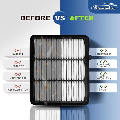 Engine & Cabin Air Filter for Honda Accord 2018-2022 Air filter for Car Replacement CF10134 CA12290 Automotive Accessories-2 Pack
