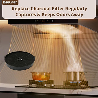 2 Pack CFK1-TM Charcoal Filter Replacement for Cosmo Range Hoods UMC30, UC30, UMC36, UC36, Also Replacement for Tieasy USGDCF-G, JOEAONZ YYCF02 & FIREGAS CC170
