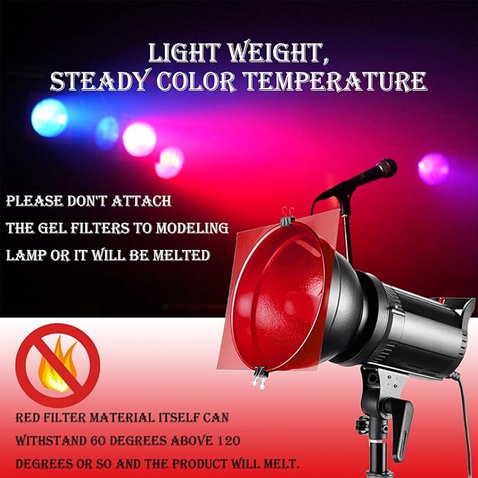 Sakolla 10Pcs Christmas Gel Filter, Red & Green Transparent Film 8.5 x 11 Inches Colored Overlays Correction Lighting Gels Plastic Sheets for Christmas Outdoor Landscape, Reading