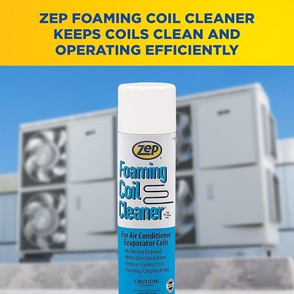 Zep Foaming Coil Cleaner - 20 oz (Case of 12) - 20201 - Professional Strength Quickly Cleans HVAC and AC Units