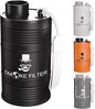 Metal Housing Personal Filter - Effectively Captures Smoke and Removes Odors,Long-Term Use, Equipped with Replaceable Cartridge (Black)