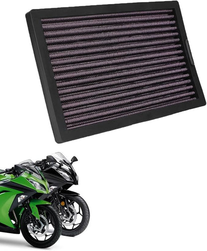 Motorcycle Air Filters Cartridge Intake Cleaner for Ninj.a EX250/250R, EX300/300 ABS/300A, Z300 2008-2017 Street Bike Motorbike