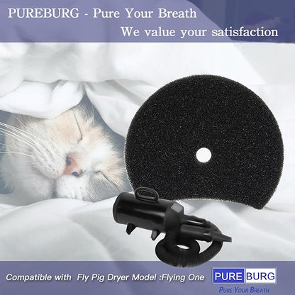 PUREBURG Flying One Replacement Filter Compatible with Flying Pig Pro Grooming Dryer Model Flying One,Pet-Hair Dryer Filter Air Clean,8-Pack