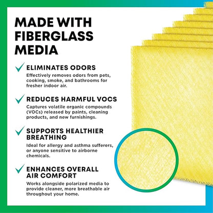 Filterbuy 20x20 Air Cleaner Filter Replacement Pads for Respicaire CG MicroClean 95, Totaline CG1000 Star Series, and More (4-Pack)
