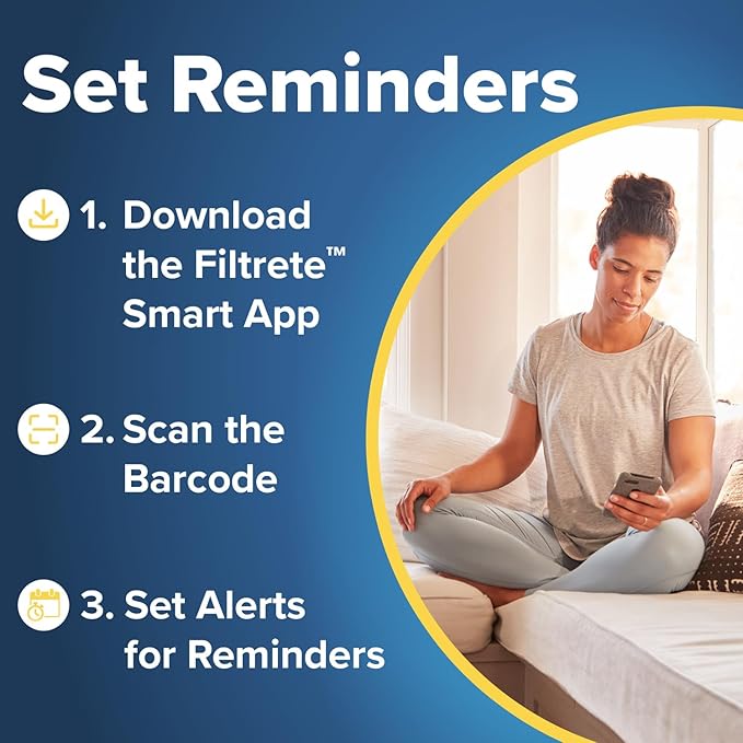 Filtrete 20x20x1 AC Furnace Air Filter, MERV 12, MPR 1500, CERTIFIED asthma & allergy friendly, 3 Month Pleated 1-Inch Electrostatic Air Cleaning Filter, 4-Pack (Actual Size 19.69x19.69x0.78 in)