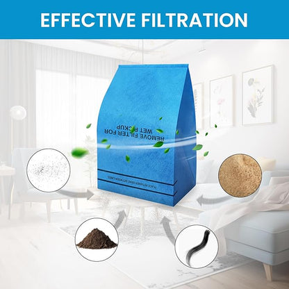 20 Pack Wet Dry Vac Filter Bags for Stinger 2.5-5 Gallon Vacuums, for MultiFit VF2000, for WORKSHOP WS01025F, for Craftsman 9-38737, for Husky, for Bucket Head, and for Bauer 3 Gallon Shop Vacs