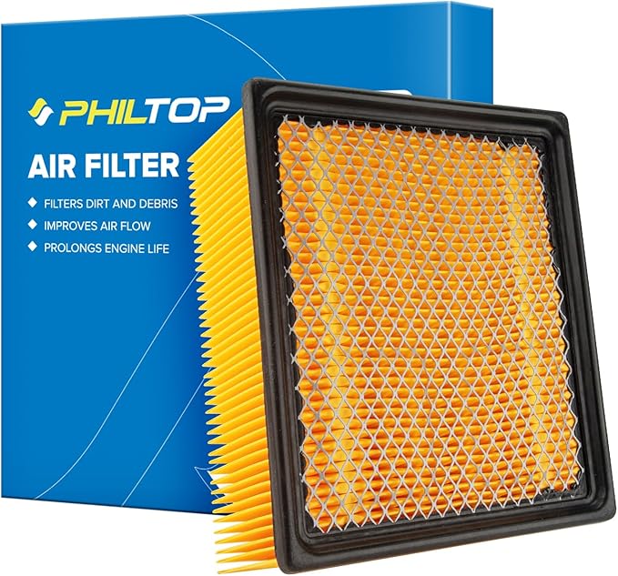 PHILTOP Engine Air Filter, CA10261 Replacement for Ram 2500 3500 4500 5500 6.4L & 6.7L 2011-2024, Dodge Ram 2500-5500 (2007-2010), Flexible Panel